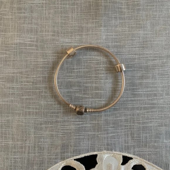 Pandora Silver Bracelet and clips
